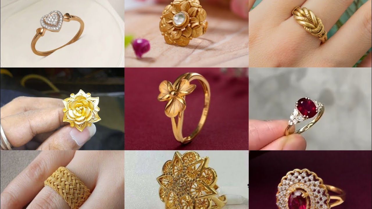 Latest Gold Diamond Women Finger Ring Designs With weight and Price|  Diamond ring designs #Indhu… | Latest gold ring designs, Gold ring designs, Latest  ring designs