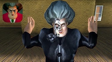 Scary Teacher 3D New Update Teacher Terminator Chapter 1 2 3 Gameplay Walkthrough (IOS ANDROID)