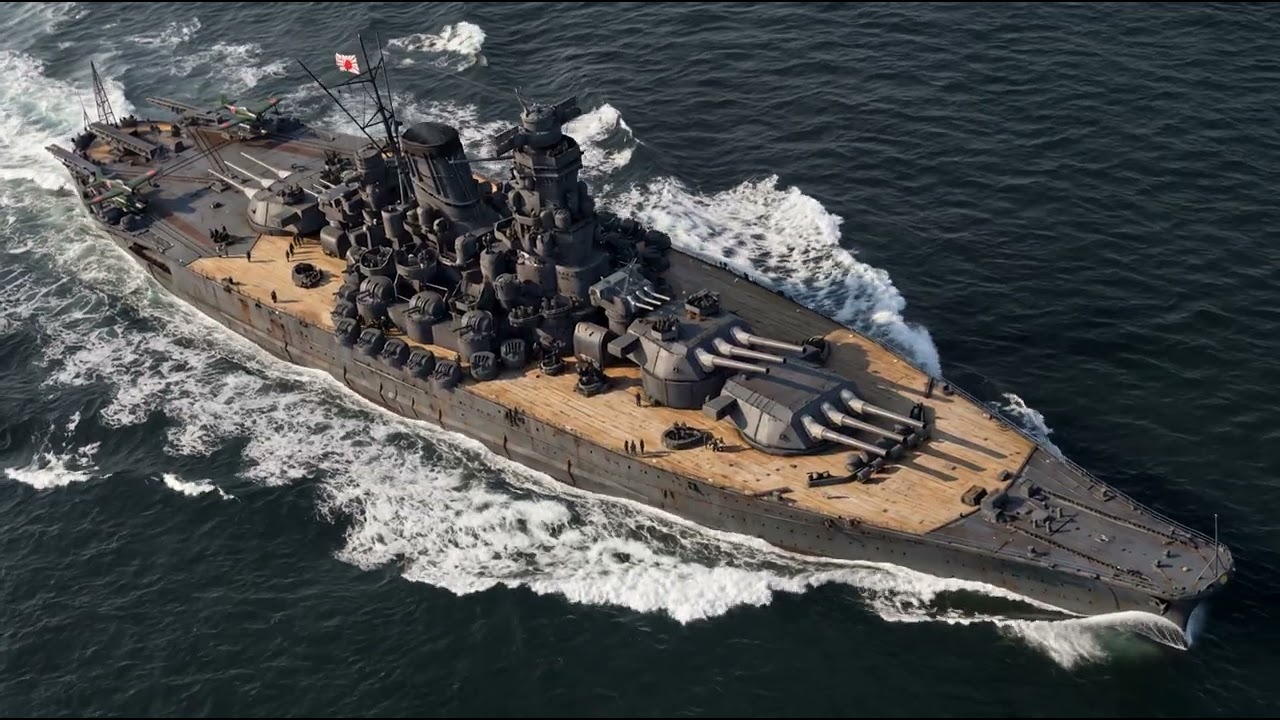 戦艦大和をつくる 航行する戦艦大和 - YouTube