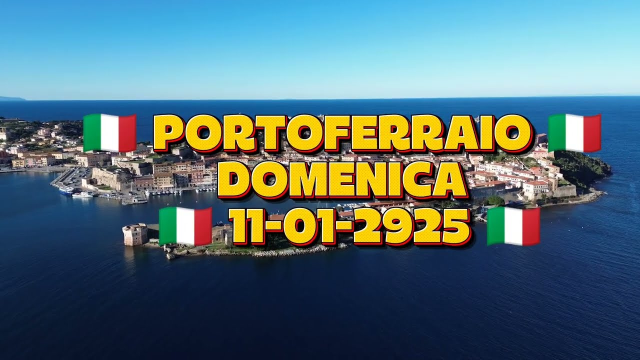 Elba Island 🇮🇹🏝️🇮🇹🏝️🇮🇹 Portoferraio oggi frizzante e tagliente, finalmente con il sole 11-01-2026