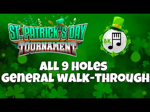 St Patrick&rsquo;s Day Tournament Walkthrough, all Holes 1-9 | Drumore Links | Golf Clash Tips & Guide