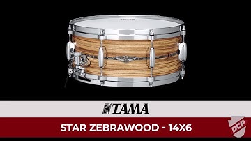 Tama Star Snare Drum Zebrawood 14x6