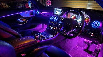 TRANSFORMING a C class Coupe W205! Mercedes Benz Full Ambient Light Install
