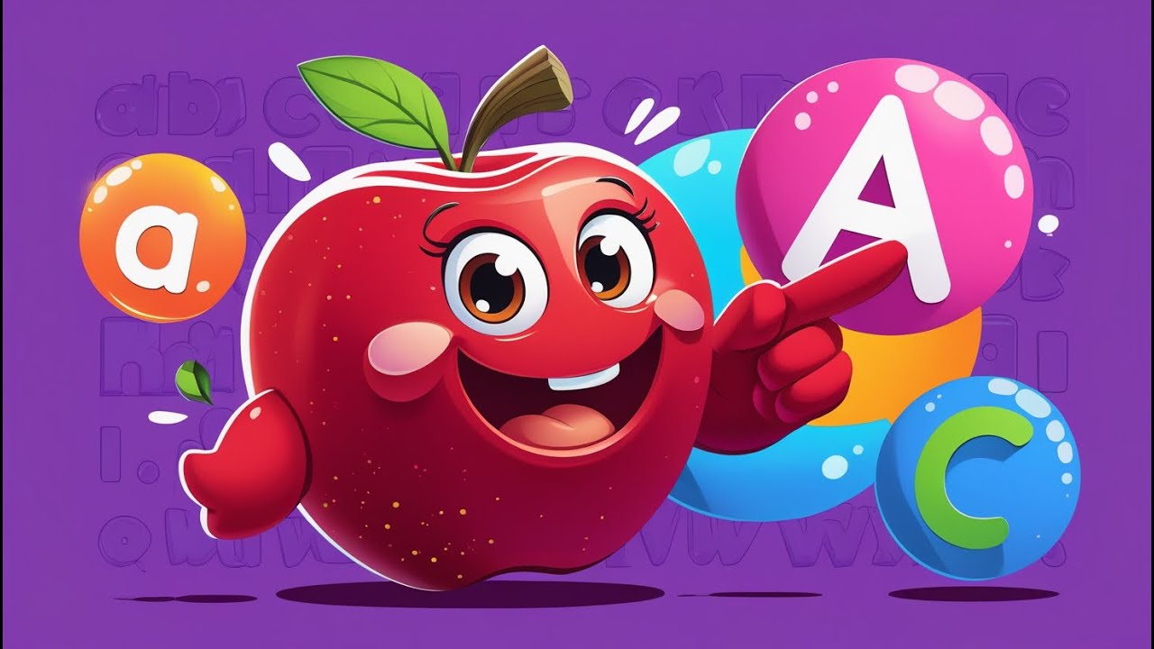 Learn ABC Alphabet Song 🎤 A for Apple Kids TV Nursery Rhymes United ...