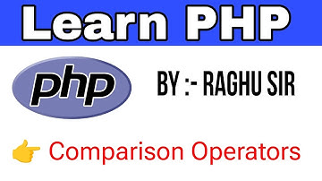 PHP Comparison Operators in Hindi | PHP Tutorial in Hindi | PHP Tutorial with live example in Hindi
