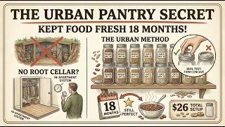 No Root Cellar? No Problem — The Urban Pantry Method That Keeps Food Fresh for 18 Months