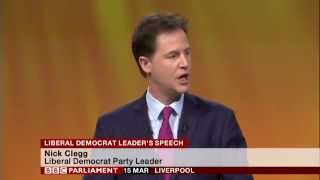 Nick Clegg keynote speech, Lib Dem Spring Conference, 15th March 2015