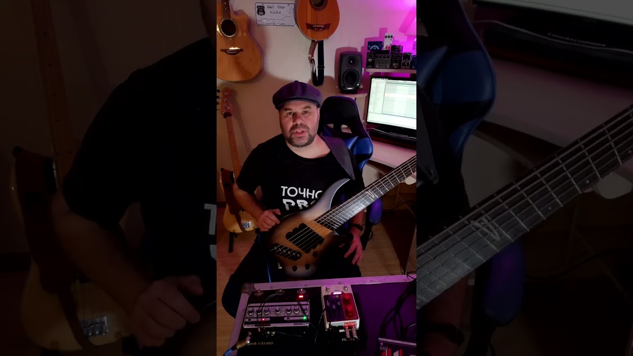 Эксперимент со стерео басом. Через дилей Boss DM-101 и ревер Nucleo by @cornerstonegear