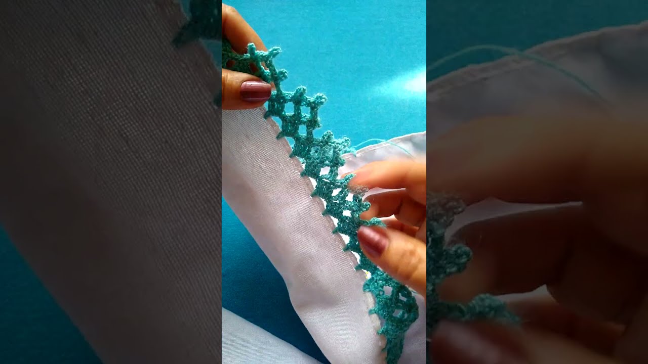 Orilla num 17 para servilletas chiquitas.#arte #crochet #fypage #parati #tutorial #servilletas