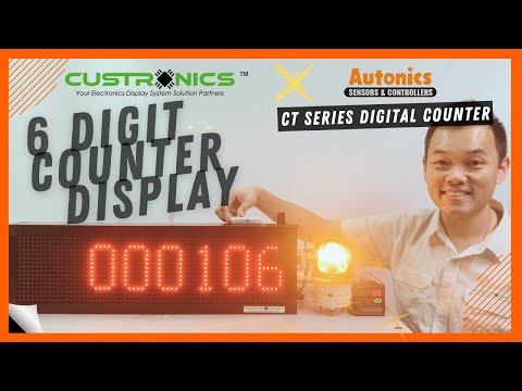 LED 6 Digit Electronics Production Counter #Autonics #CTSeries #CT6S #CT4S #CT6M #CT6Y #Custronics