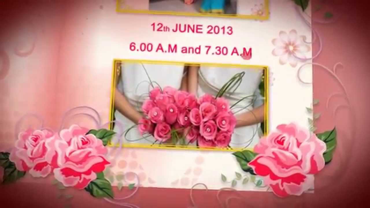 Sister marriage invitation - YouTube