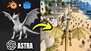 SCARY GOOD! GPT 6 Astra Makes 3D Game from Scratch with Blender MCP and Godot MCP screenshot 1