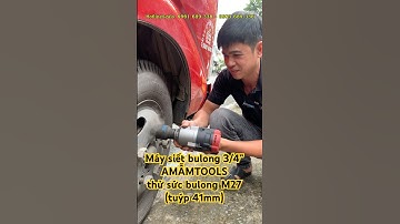 Máy siết bulong 3/4” AMAXTOOLS ABL165034SM thử sức bulong M27 tải 3 tấn! #dungcuso #amaxtools