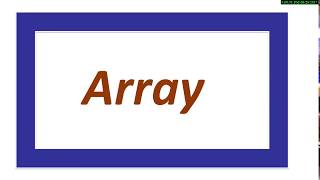 One Dimensional array in c language (Lesson-6)