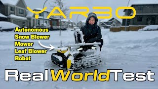 THE FUTURE IS REALLY HERE : YARBO Autonomous Snow Blower/Mower ROBOT