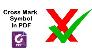 How to use the cross mark symbol for fast PDF proofreading using Foxit PDF Editor