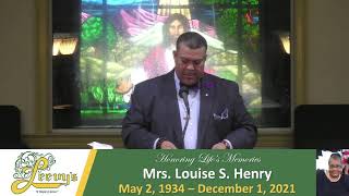 Mrs. Louise Shulor Henry - December 9, 2021- Leevy's Funeral Home