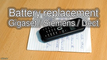 Gigaset Siemens Dect battery replacement