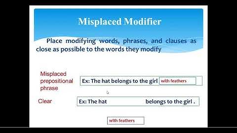 Double negative, Misplaced modifier, and Danfling Modifier