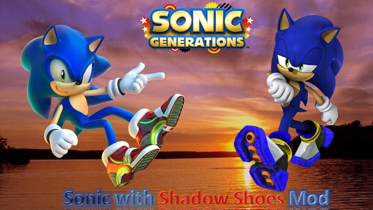 Sonic Generations Mod Part 116_ Sonic with Shadow Shoes Mod 