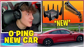 CLIX SHOWS OFF NEW $200k CAR & FINALLY UPGRADED Internet to PERMANENT 0 PING! MOST EXPENSIVE Router!