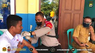 Vaksinasi Keliling Polres Pulau Buru Di Sekolah Sma Negeri 2 Buru Kec. Namlea Kab. Buru