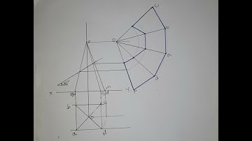 Development of a frustrum of a square pyramid Example 1