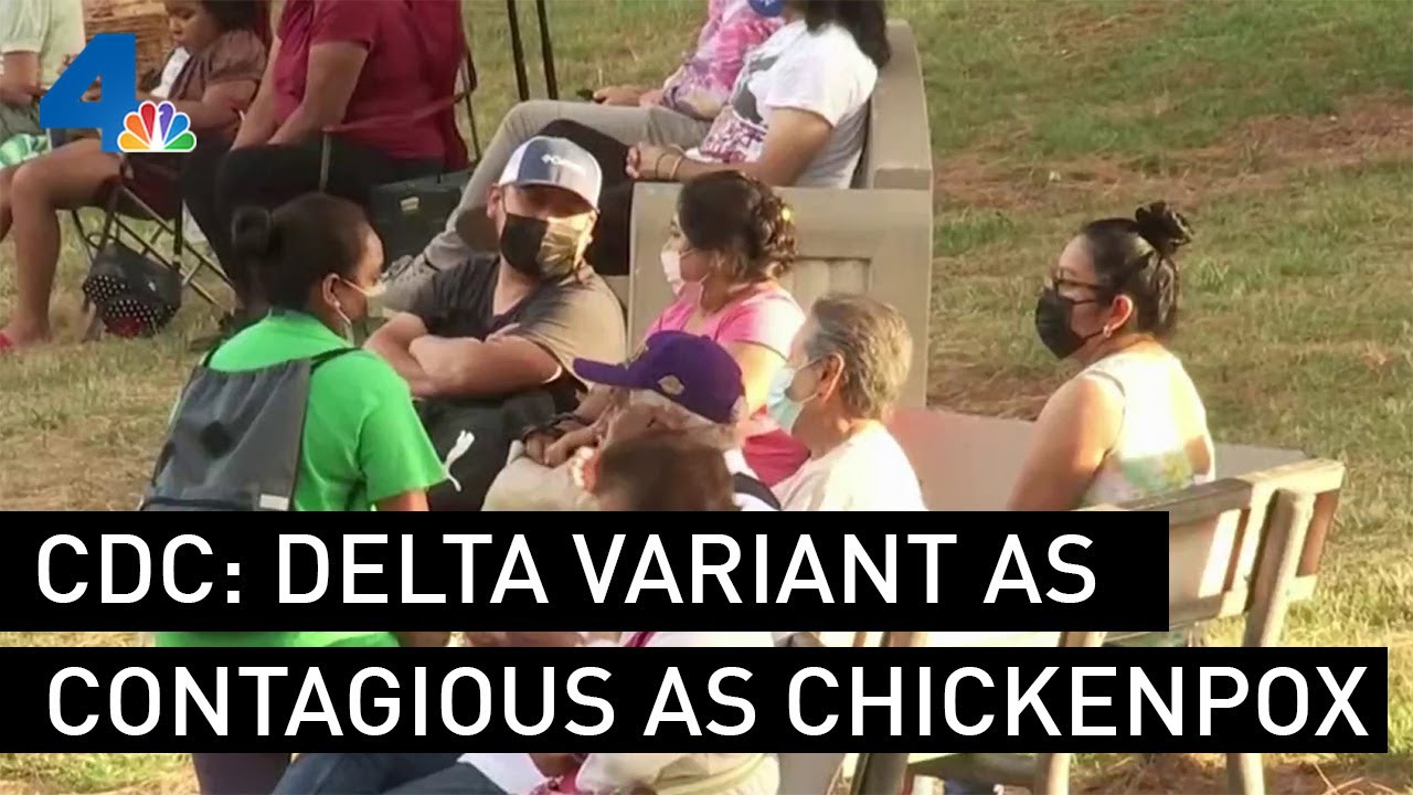 CDC Says Delta Variant as Contagious as Chickenpox | NBCLA - YouTube