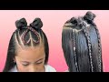 TRENZA CORAZON CON CHONGOS/ TRENZAS PARA NIÑAS/