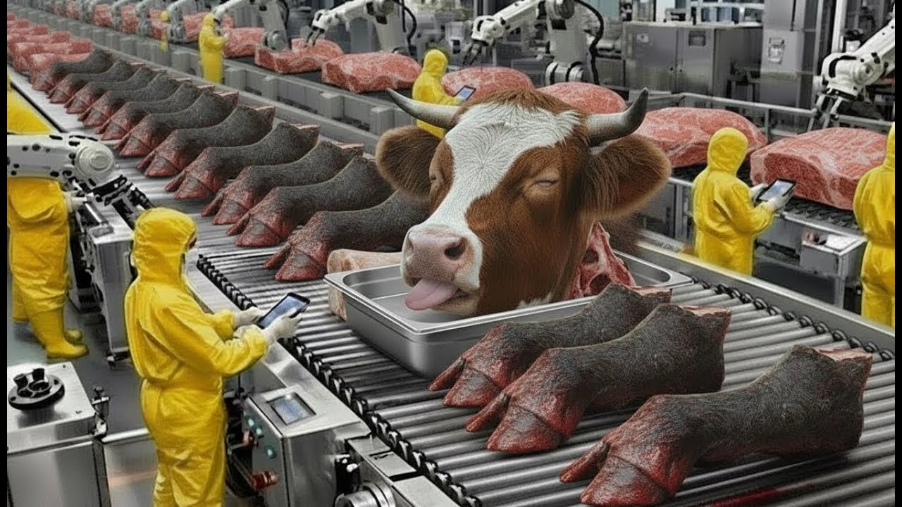 Inside a Cow Meat, Trotters & Leather Jacket Factory You’ve Never Seen Before (Full Process)