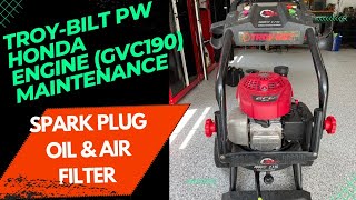 Troy-Bilt Pressure washer Honda GCV190 OHC Maint (4K) Oil / Air Filter / Spark Plug - Cell friendly!