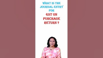 Journal entry for GST on Purchase Return | Purchase Return GST #shorts #journalentry #gst 🔥🔥🔥🔥
