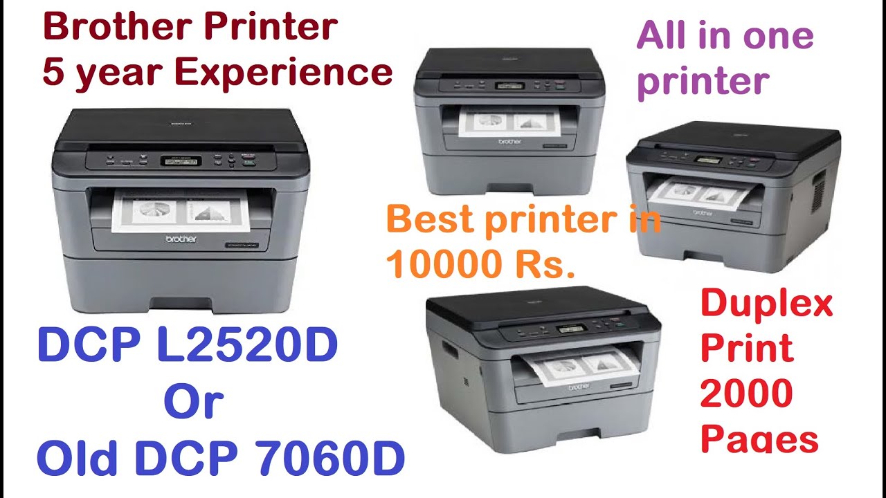 Brother Printer.Long term review.DCP 7060D.DCP L2520D.