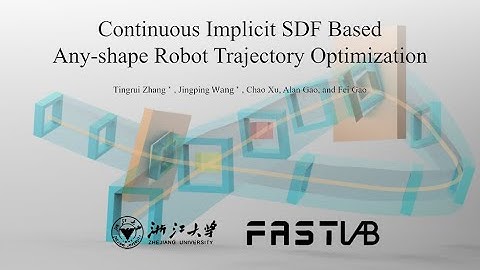 Continuous Implicit SDF Based Any-shape Robot Trajectory Optimization