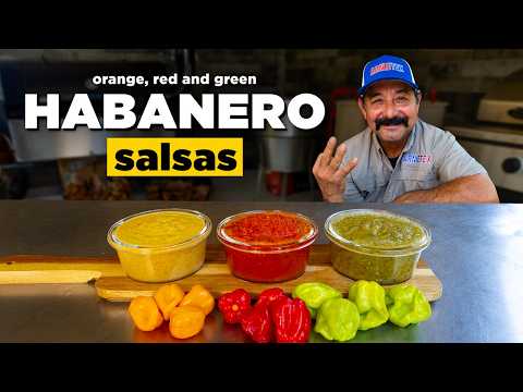 3 Habanero Salsa Recipes: Green, Red & Orange Habanero (the Original Hot Mexican Restaurant Chile)