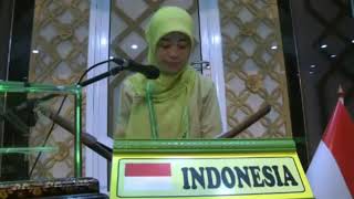 Juara 1 MTQ Internasional. Hj.Miftahul Jannah. Indonesia.!!