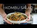 Super crunchy japanese style seaweed kombu salad recipe