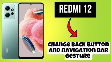REDMI 12 Change back button and navigation bar gesture || Navigation bar gesture settings