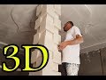 طريقة سهلة لتزيين عمود بالجبس An easy way to decorate a column with plaster