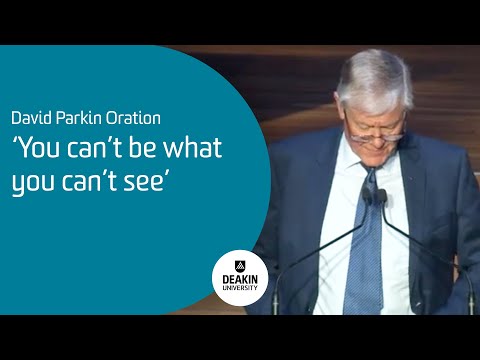 'You can't be what you can't see': David Parkin Oration 2022