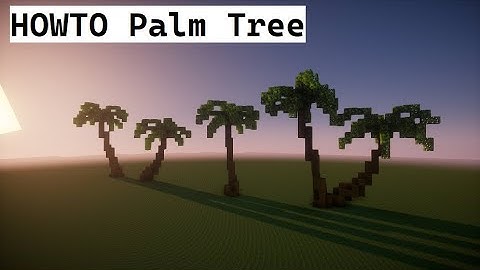 How to make Palm Tree - Minecraft Tutorial