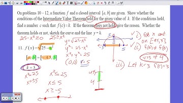 AP Calc AB | Unit 3 - Continuity, Intermediate Value Theorem, Derivatives (Test Review Q7)