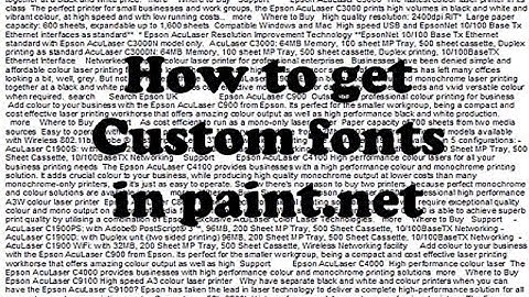 How to get Custom Fonts in paint.net