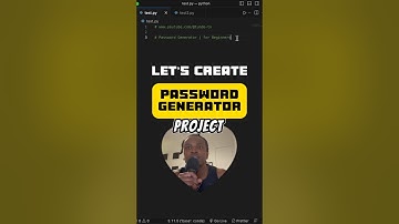 PYTHON MINI PROJECT | Password Generator | for Beginners #programming #coding #python