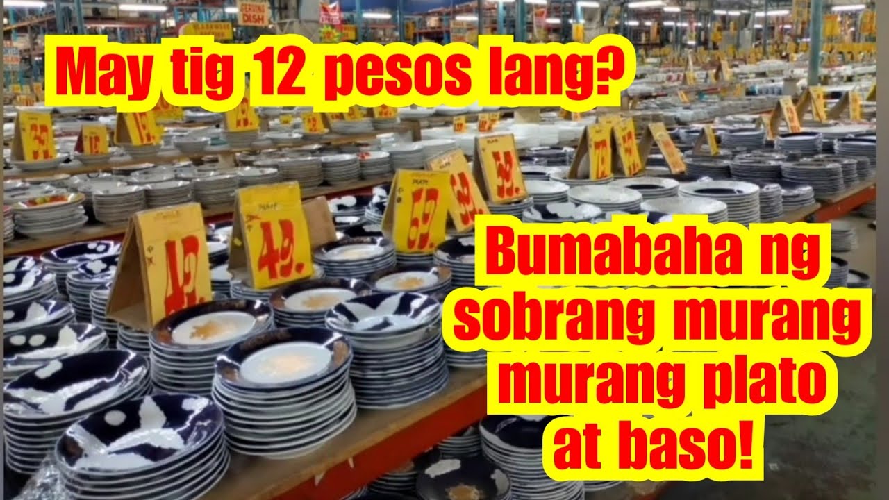 Murang plato at glassware Super sale. Secret Warehouse sa South. Uniwide las pinas