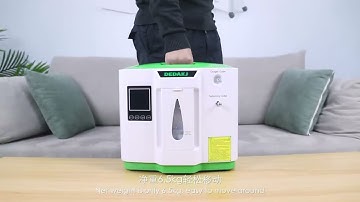 DEDAKJ oxygen concentrator Installation video(Portable DE-2AW Oxygenconcentrator with humidifier cup