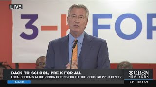 Mayor de Blasio, Schools Chancellor Carranza Make Remarks As Students Head Back To School Guide