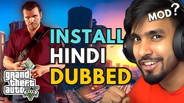 INSTALL HINDI LANGUAGE MOD GTA 5 | HOW TO INSTALL HINDI DUBBED MOD 2024