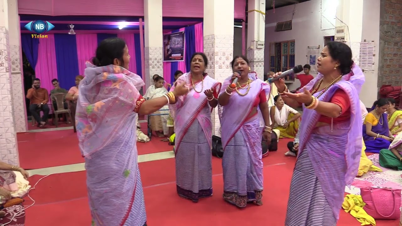 Naam Kirtan Part4 in Maha Saptami Puja by artists from Tripura at Gobinda Mandir Khanapara