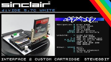 Sinclair Spectrum divIDE 5.7c + 2GB Flashcard & Adaptor Demo WHITE